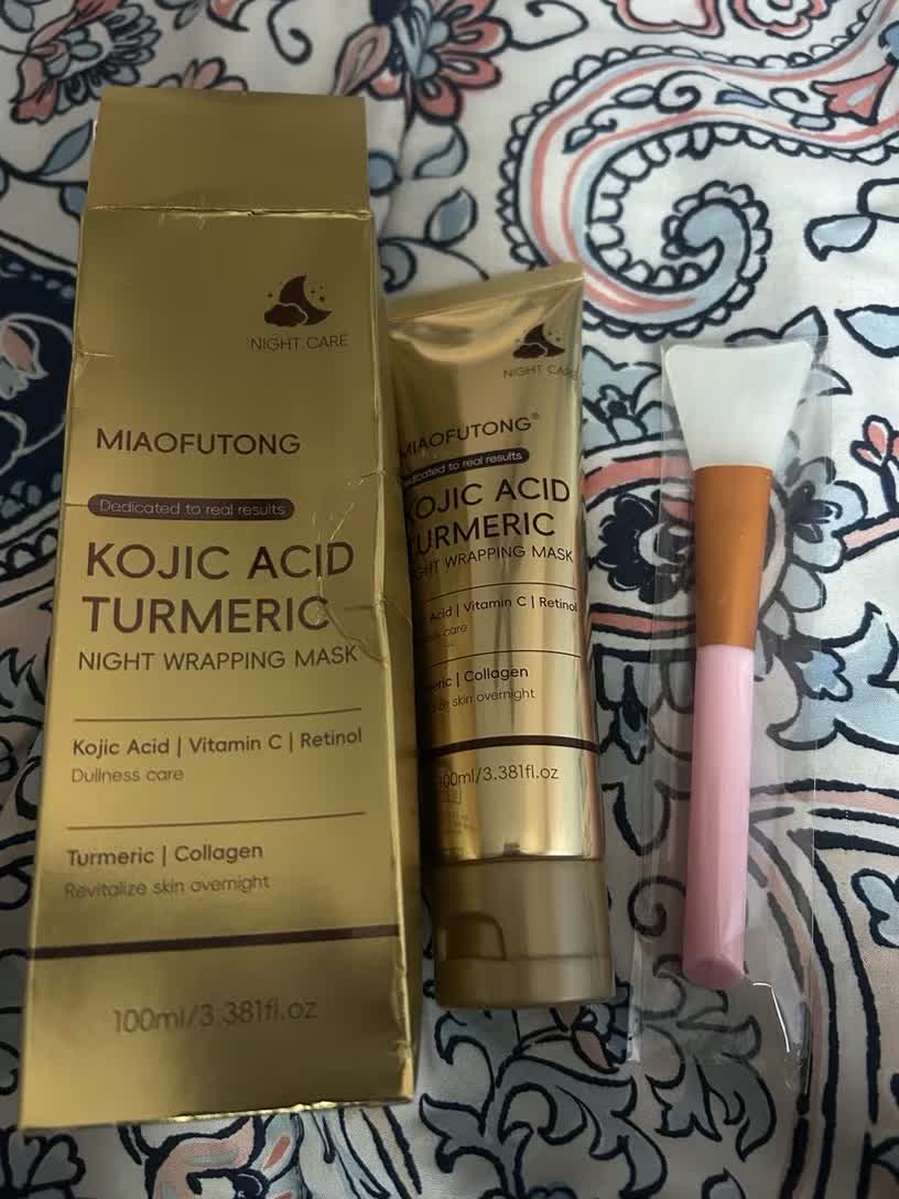 Customer turmeric & kojic soap result